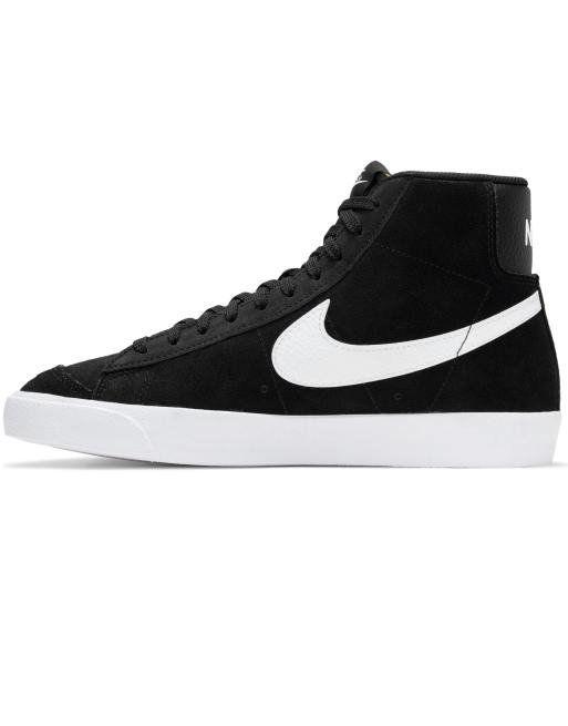 Nike blazer mid 77 trainers in black ASOS