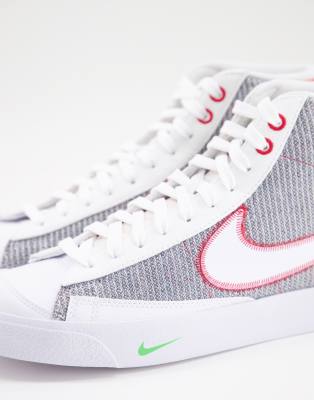 nike blazer grey red