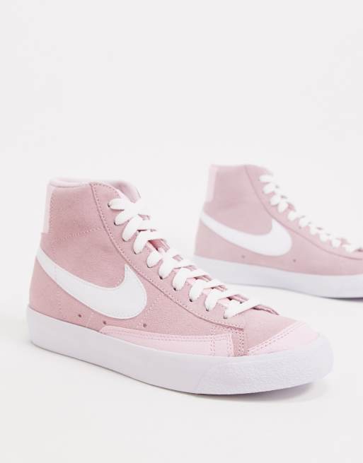 nike blazer mid 77 suede pink