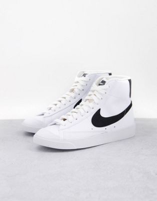 Nike Blazer Mid '77 trainers in white and black - WHITE | ASOS