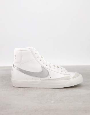 nike blazer silver