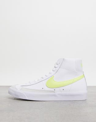 nike blazer 77 trainers in white and yellow