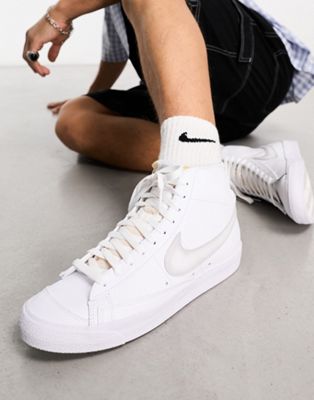 Nike Blazer Mid '77 vintage trainers in white and grey - ASOS Price Checker