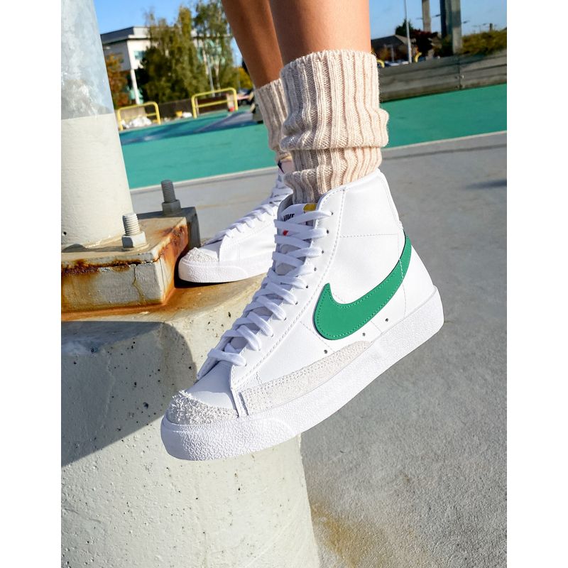 o0kDM Donna Nike - Blazer Mid '77 Vintage - Sneakers bianche e verdi