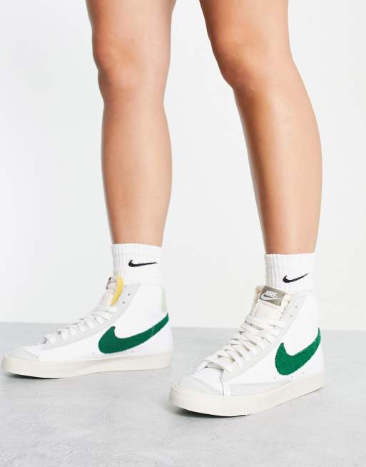 Nike blazer bianche e verdi cheap