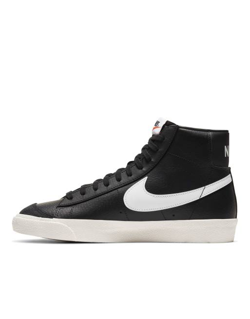 Velas usuario para ver Nike Blazer Mid '77 Vintage sneakers in black and white | ASOS