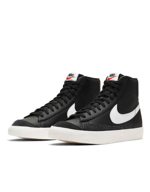 Nike mid blazer 77 black discount