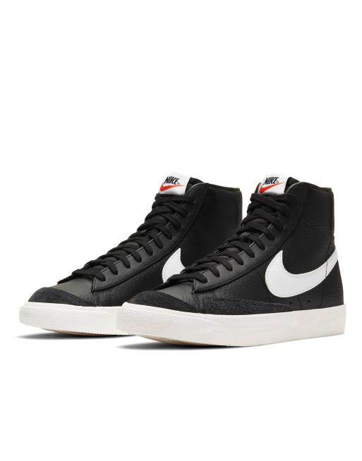 Velas usuario para ver Nike Blazer Mid '77 Vintage sneakers in black and white | ASOS