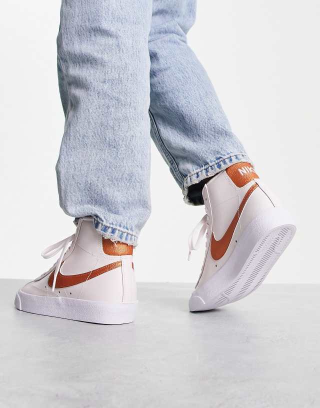 Nike Blazer Mid '77 Vintage sneakers in light pink and orange 1