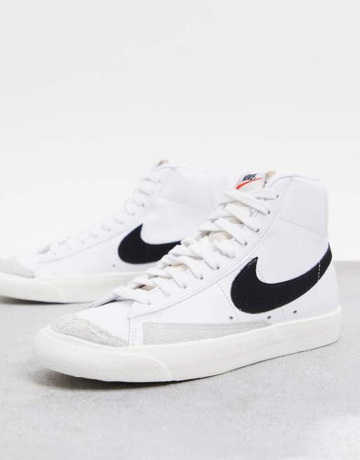 White black nike blazer clearance