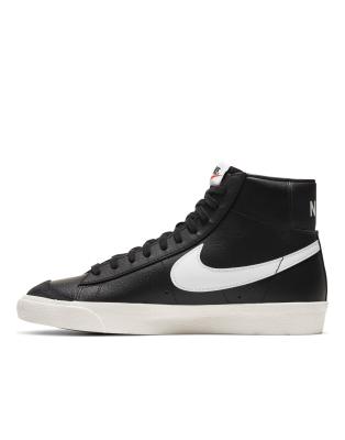 Nike Blazer Mid '77 Vintage trainers in black  - ASOS Price Checker