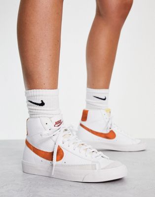 Nike Blazer Mid '77 Vintage trainers in white and brown marble | ASOS