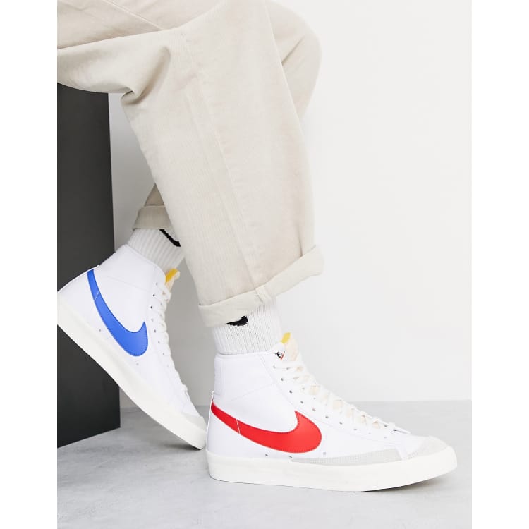 Nike blazer red swoosh hotsell