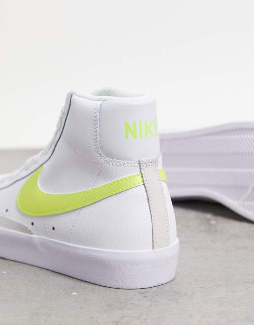 Nike – Blazer Mid '77 – Vita och gula sneakers, 2 av 4