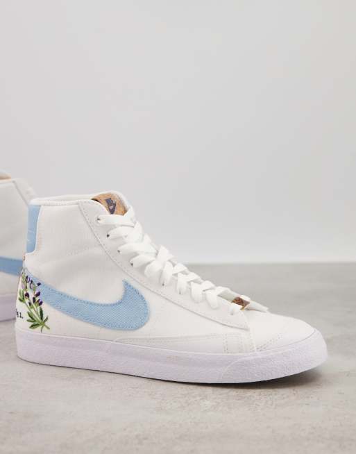 nike blazer mid 77 white obsidian volt
