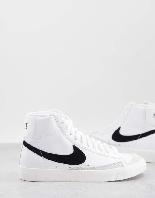 Nike blazer white store and black