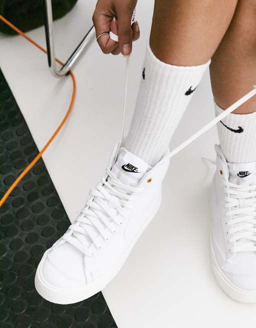 Nike blazer best sale canvas white