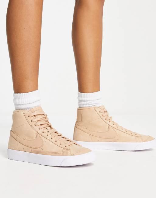 Nike - Blazer Mid Premium - Sneakers color cuoio vachetta