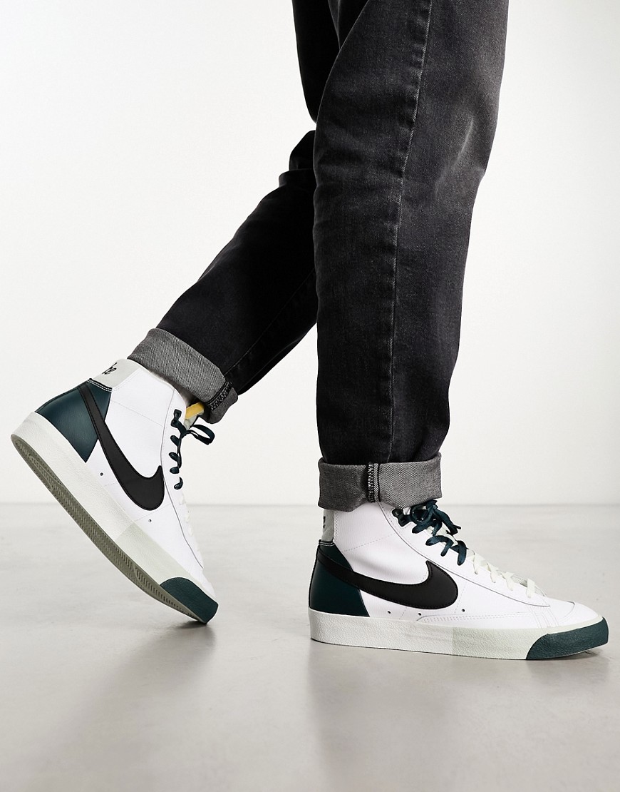 Nike Blazer Mid Pro Club trainers in deep green and black