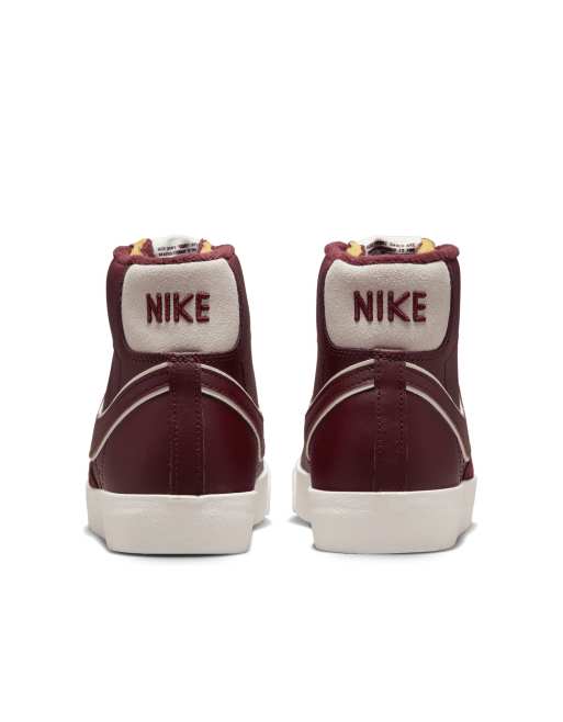 Nike best sale blazer burgundy