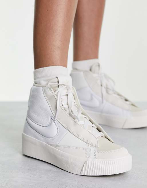 Reload W Mixed mid-cut leather sneakers