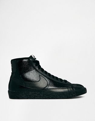 Nike - Blazer - Scarpe da ginnastica alte nere di vera pelle | ASOS