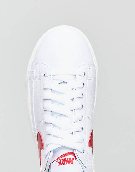 Nike - Blazer - Sneakers bianche e rosse موقع ماريو