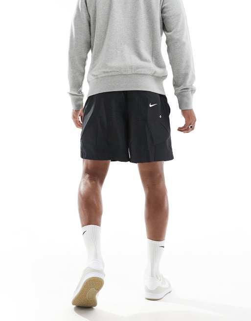 Nike Block 2.0 logo woven shorts in black, 4 of 5