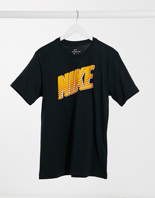 Nike block logo t-shirt in black
