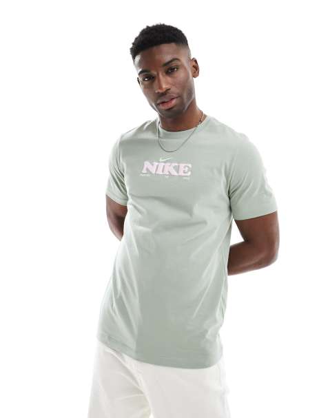 Nike Blooming logo T-shirt in light green - view 1