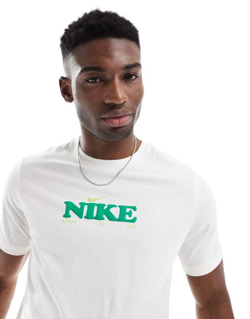 Nike Blooming logo T-shirt in white, 2 of 4