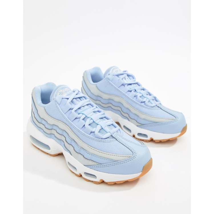 Nike air max 95 baby blue and outlet grey