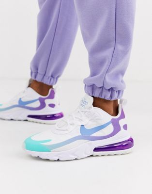 purple and blue sneakers