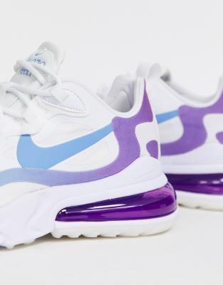 nike 270 react blue and purple