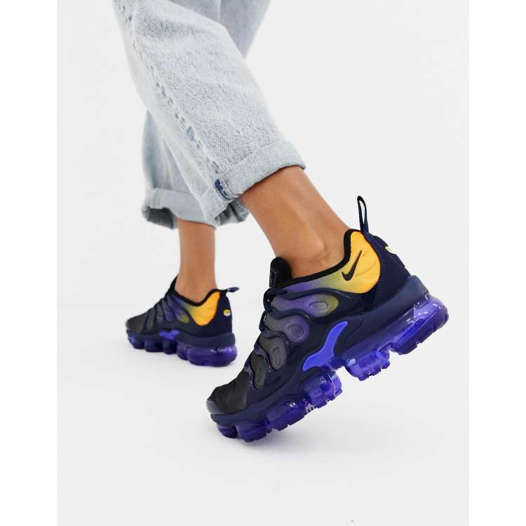 Nike vapormax sales blue yellow