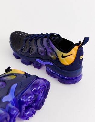 nike vapormax yellow and blue