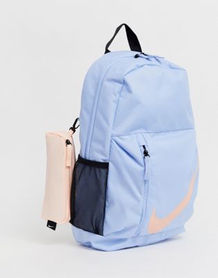 Nike blue large logo backpack | ASOS