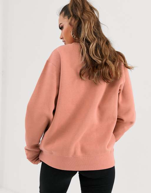 Nike blush mini 2025 swoosh oversized sweatshirt