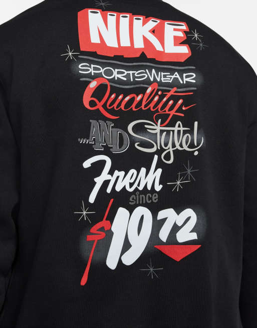 Nike Bodega graphic back print hoodie in black