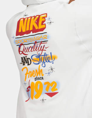 Nike Bodega graphic back print hoodie in white