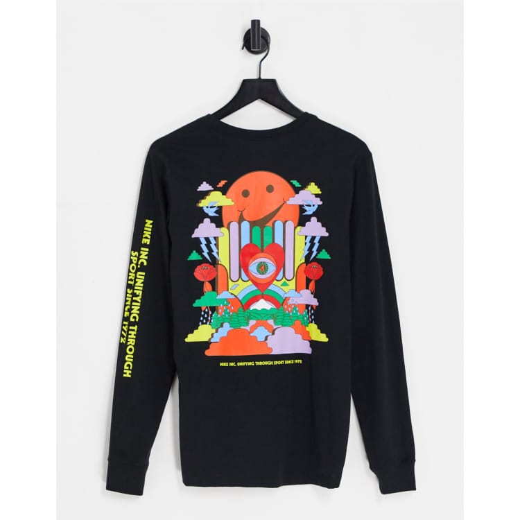 [ ] CKJ Back Logo Graphic T-shirt ★大人気★ Nike bold color graphic long sleeve T-shirt with back print