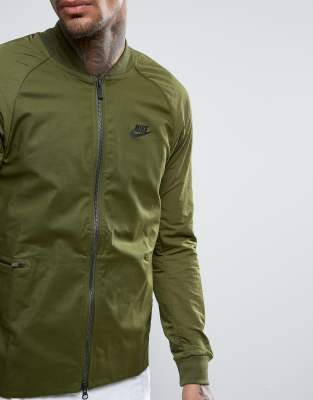 nike bomber jacket green