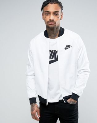 Nike Bomber Jacket In White 832224-100 