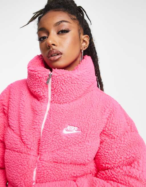 Nike on sale coat pink