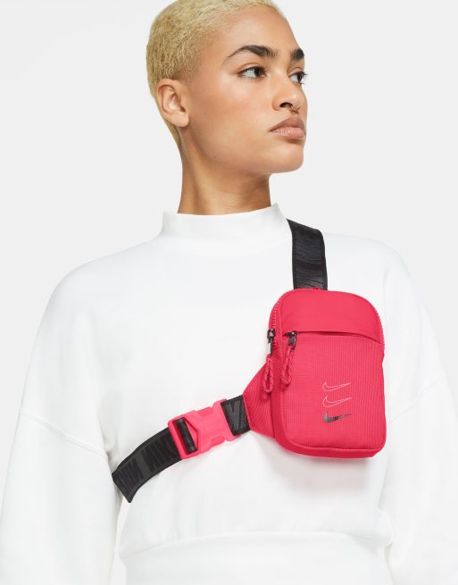 Nike Borsello a tracolla con cinturini con logo colore rosa