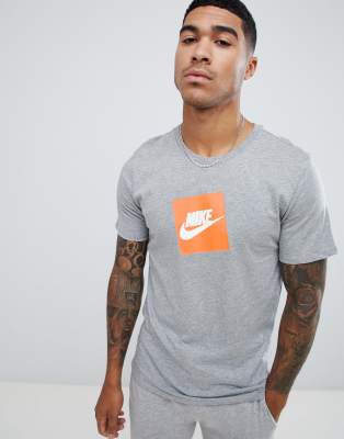 orange and gray nike shirt