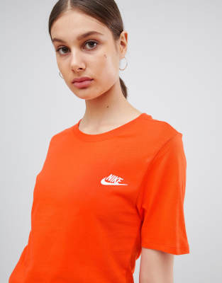 nike boyfriend t shirt orange