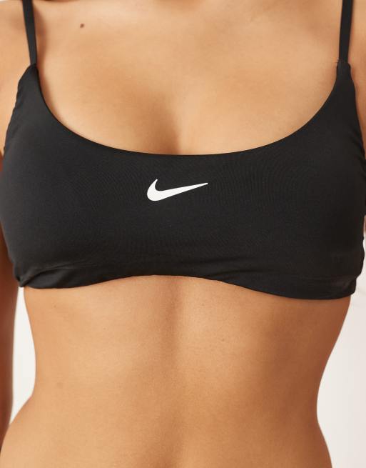 Nike - Bralette bikiniset in zwart, 3 van 4