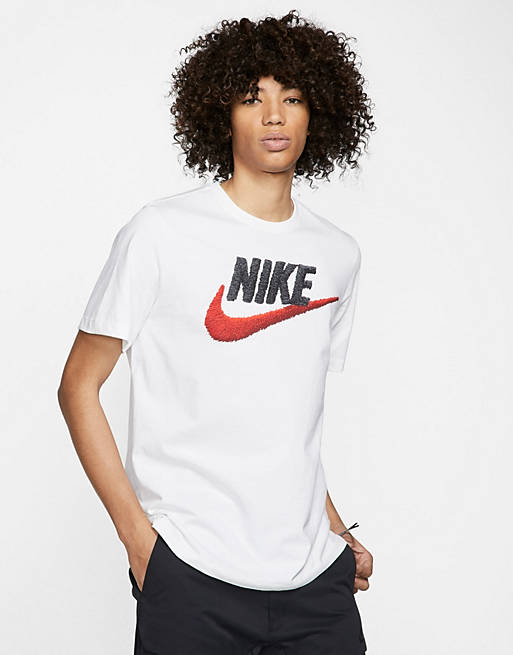 Nike brand mark t-shirt in white | ASOS