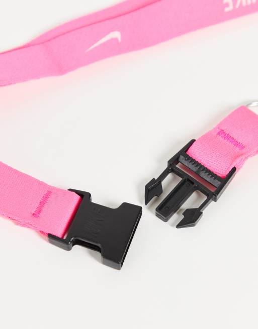 Nike branded lanyard in hot pink